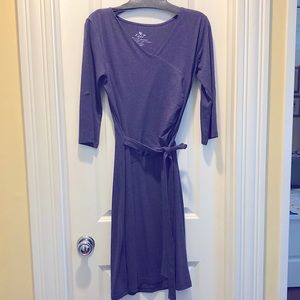 Kuhn Dress- worn once. Plum Purple in color! Soft and amazing wrap dress.